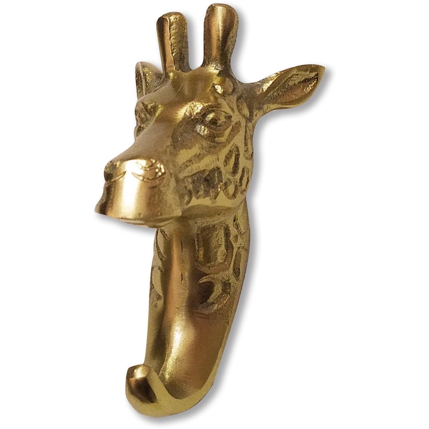 SAFARI WALL HOOK, GRAFFE, GOLD FINISH