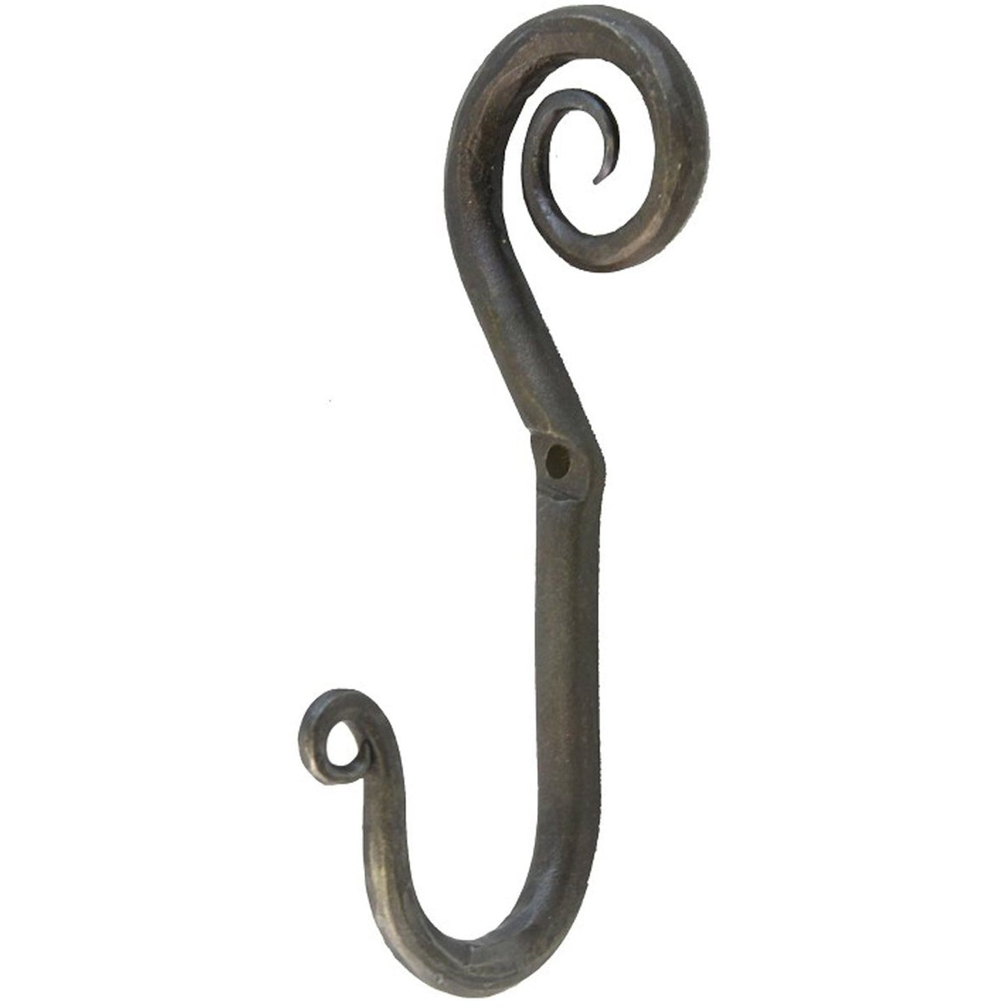 Hand-Forged Swirl Hook Small