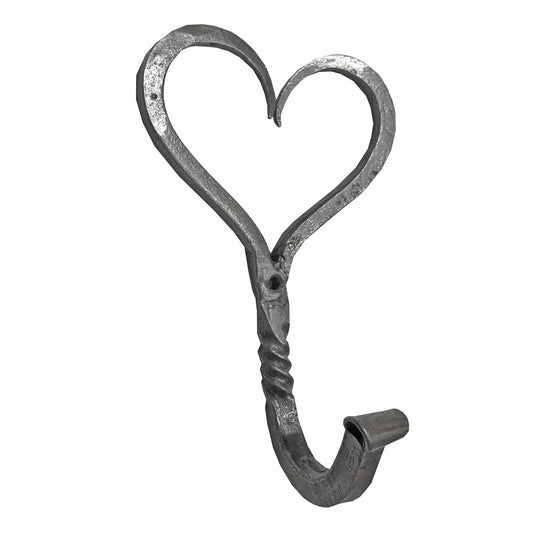 Hand-Forged Heart Hook Twist