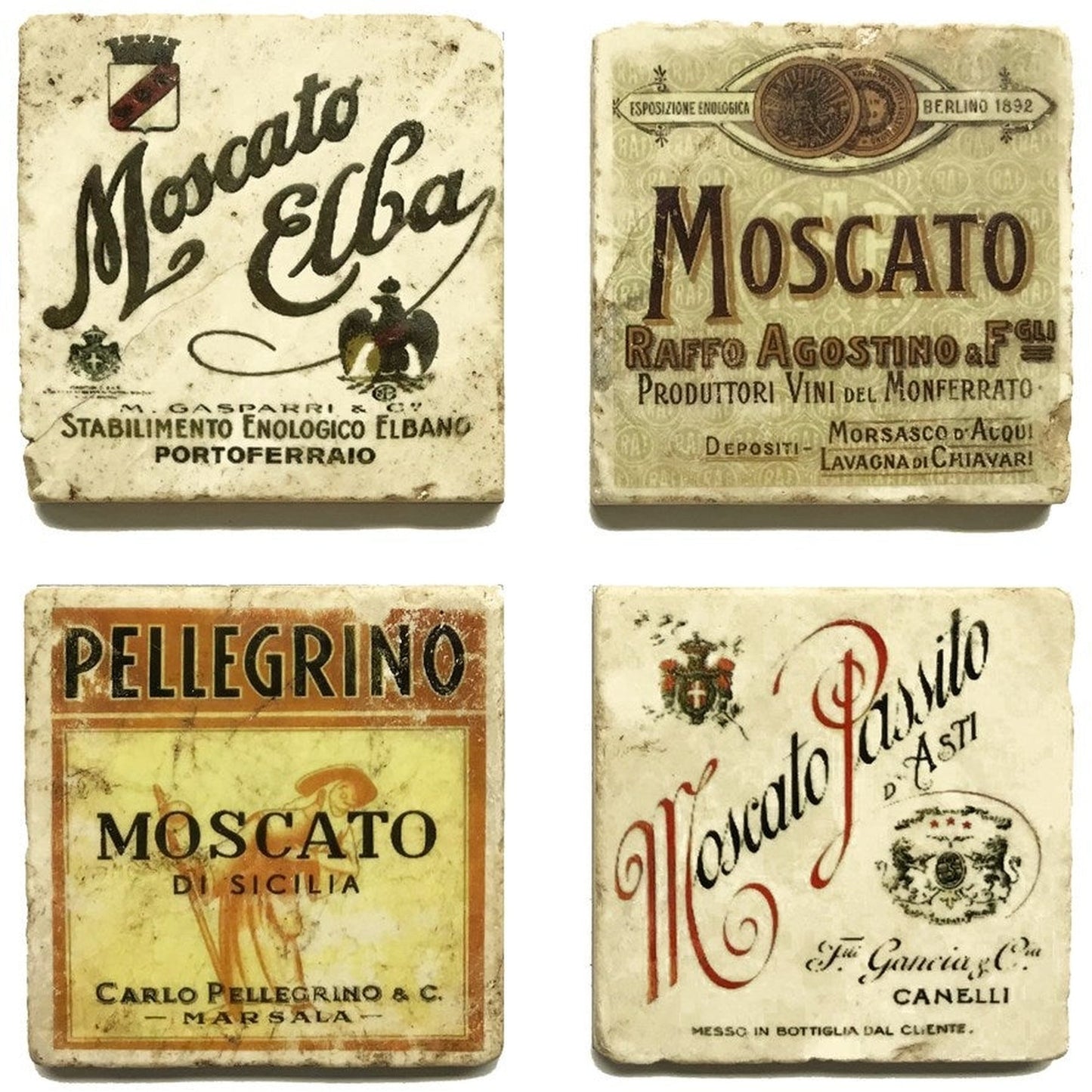 Moscato Series Set/4 Coasters