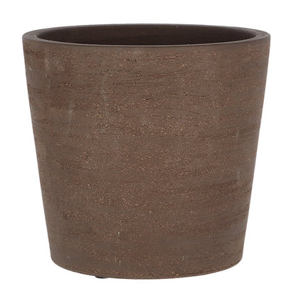 Flower Pot Unglazed Brown 9.9in