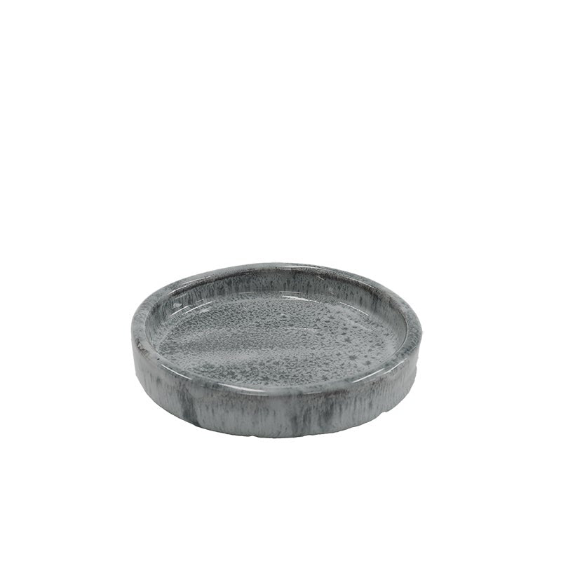 Saucer Glazed Grey 12CM