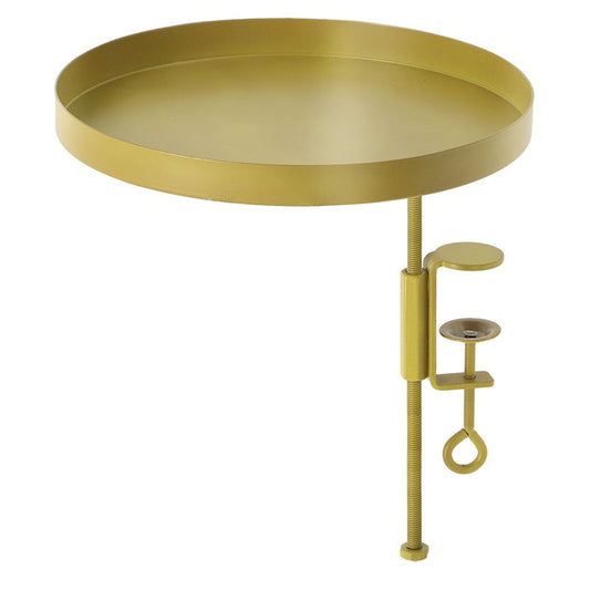 Round Golden Clamp Tray L