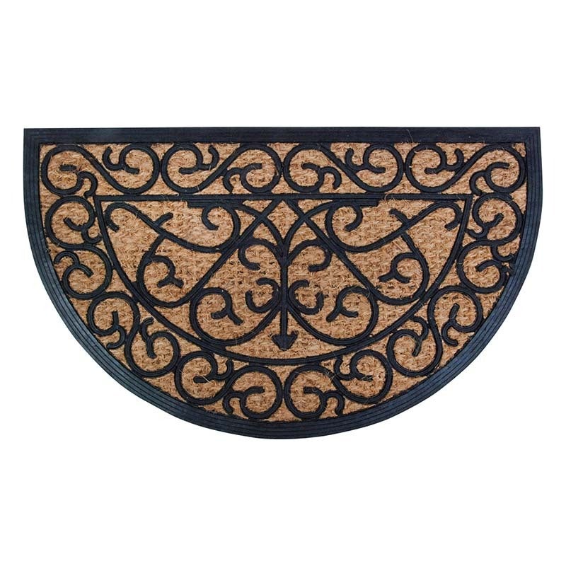 Rubber Doormat/Coir Halfround