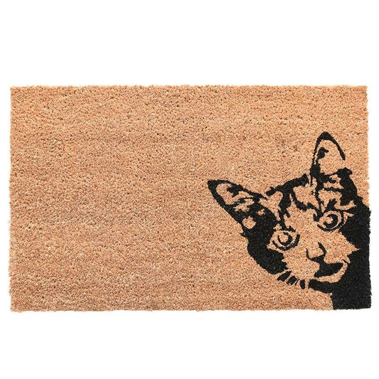 Coir Doormat Peek-A-Boo! Cat