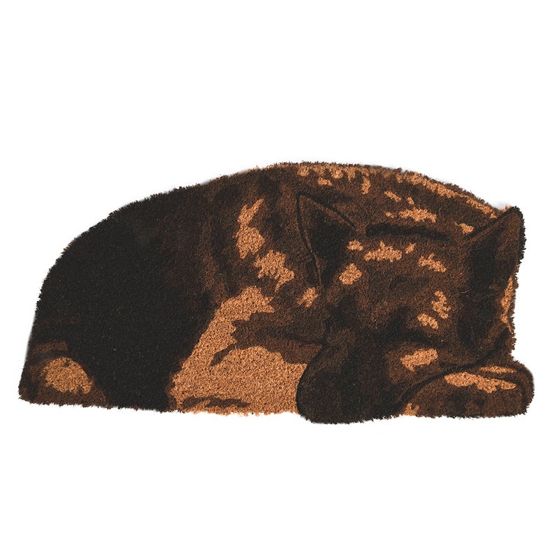 Coir Doormat Sleeping Gard Dog