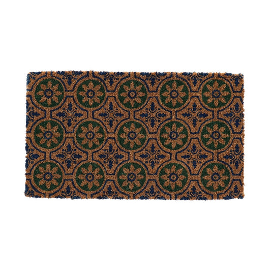 Doormat 100% Coir Tiles With Circles