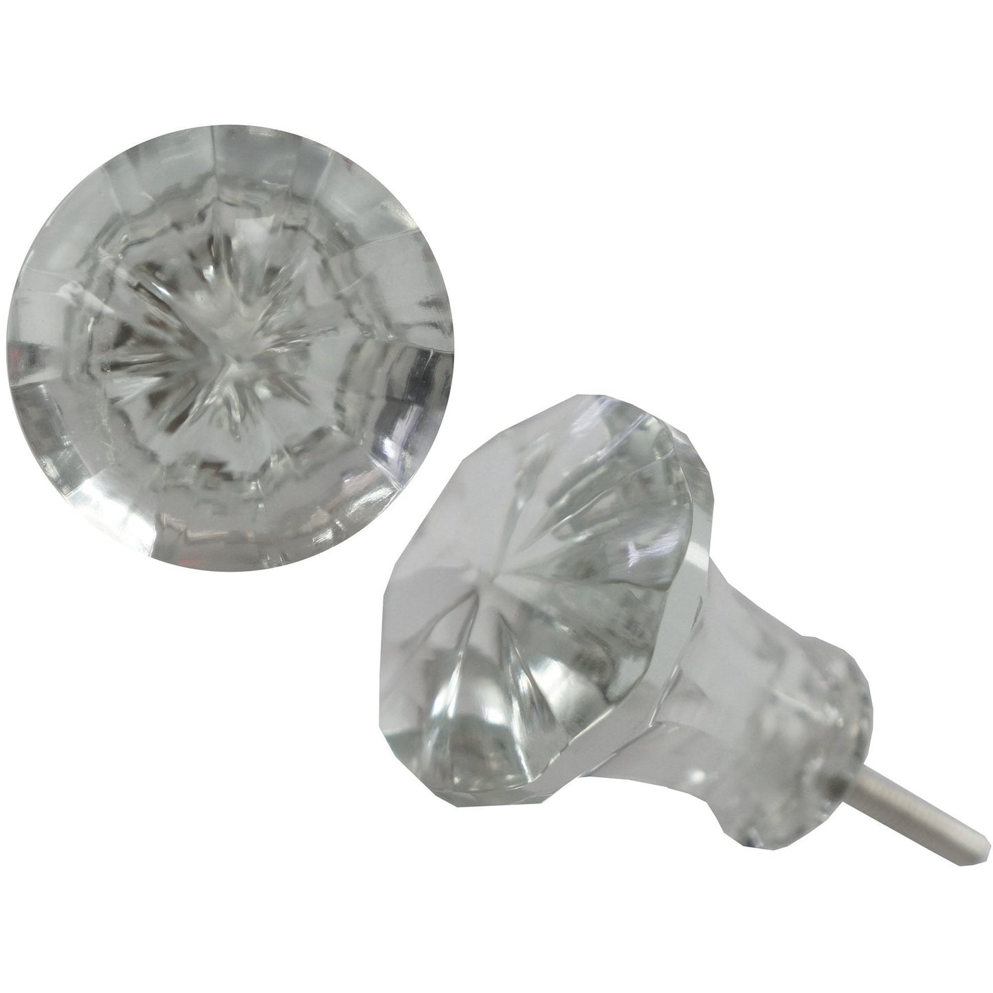 Spherical Glass Knob, Clear