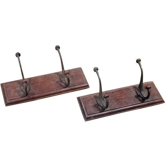 25% Off, Nb-002504 Vintage Wooden Hook Board W/2 Hooks