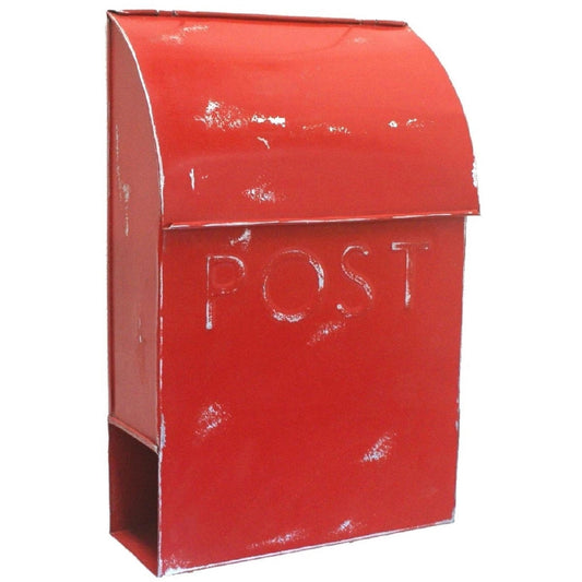 Rustic Red Milano Mailbox w. POSTE, Last Chance - iDekor8