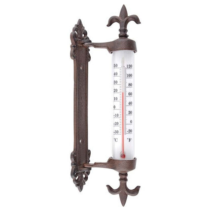 Cast Iron Windowframe Thermometer
