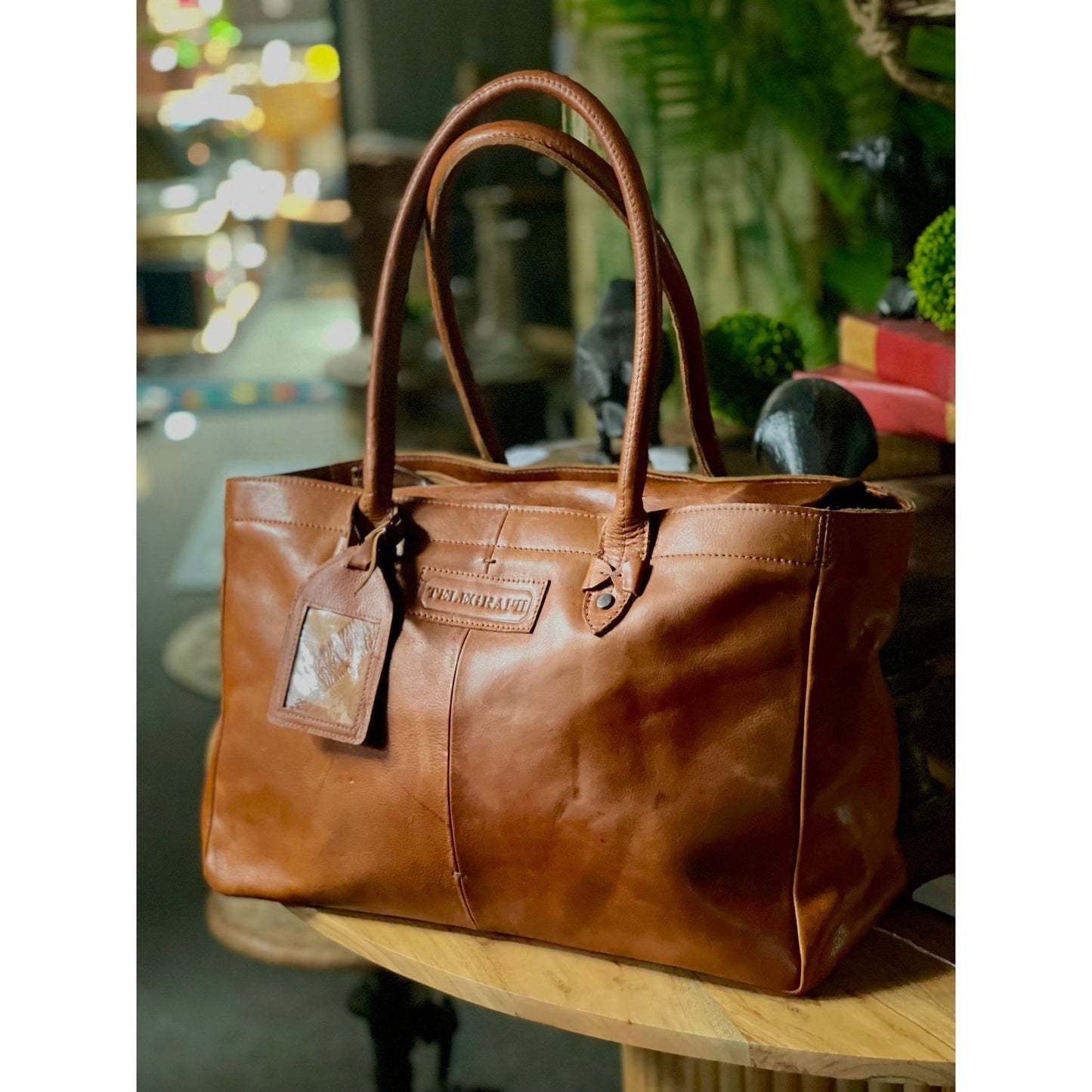 Telegraph Full Grain Leather Handbag