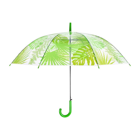 Umbrella Transparent Jungle Leaves, 25% Off