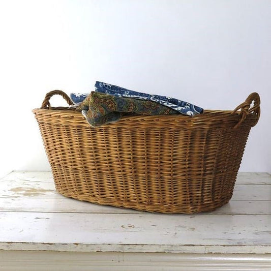 25% Off, Antique French Basket, Oval