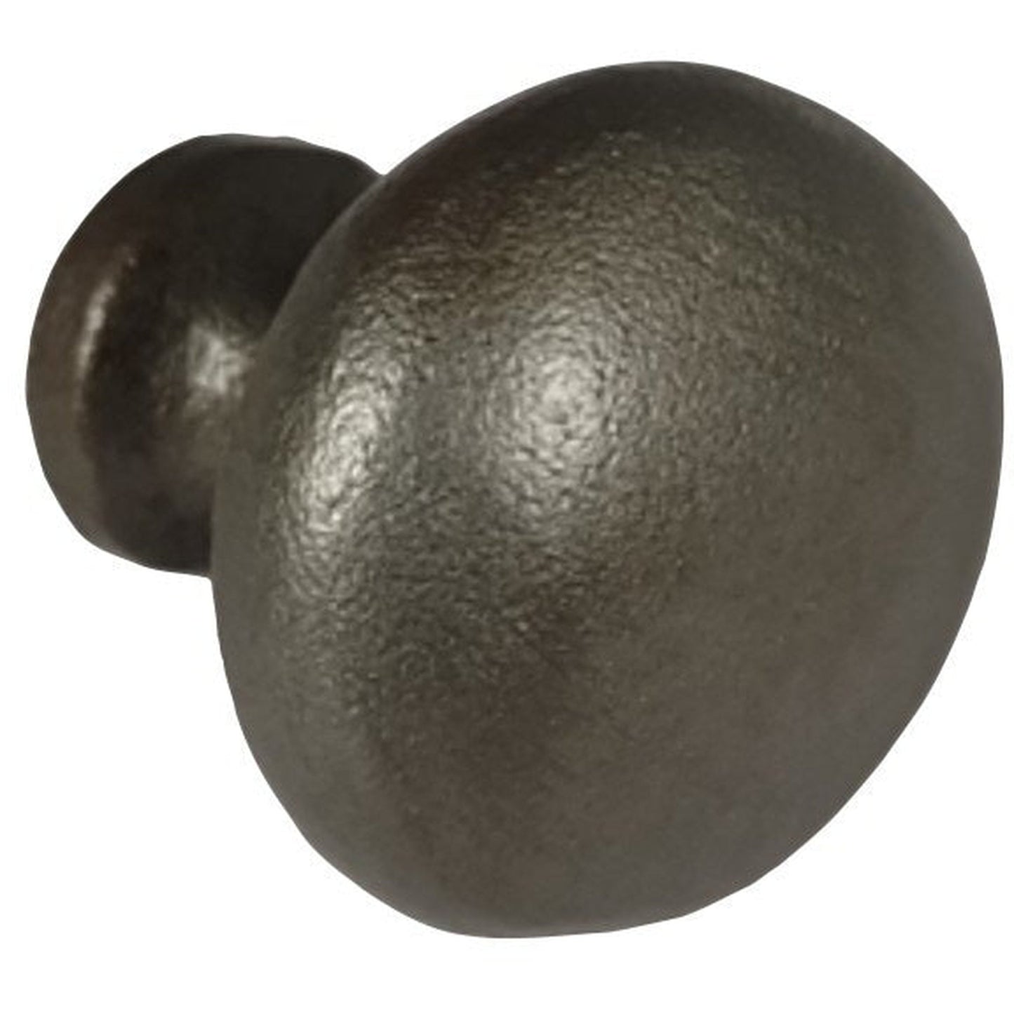 Round Iron Knob, Small, Antique Metal