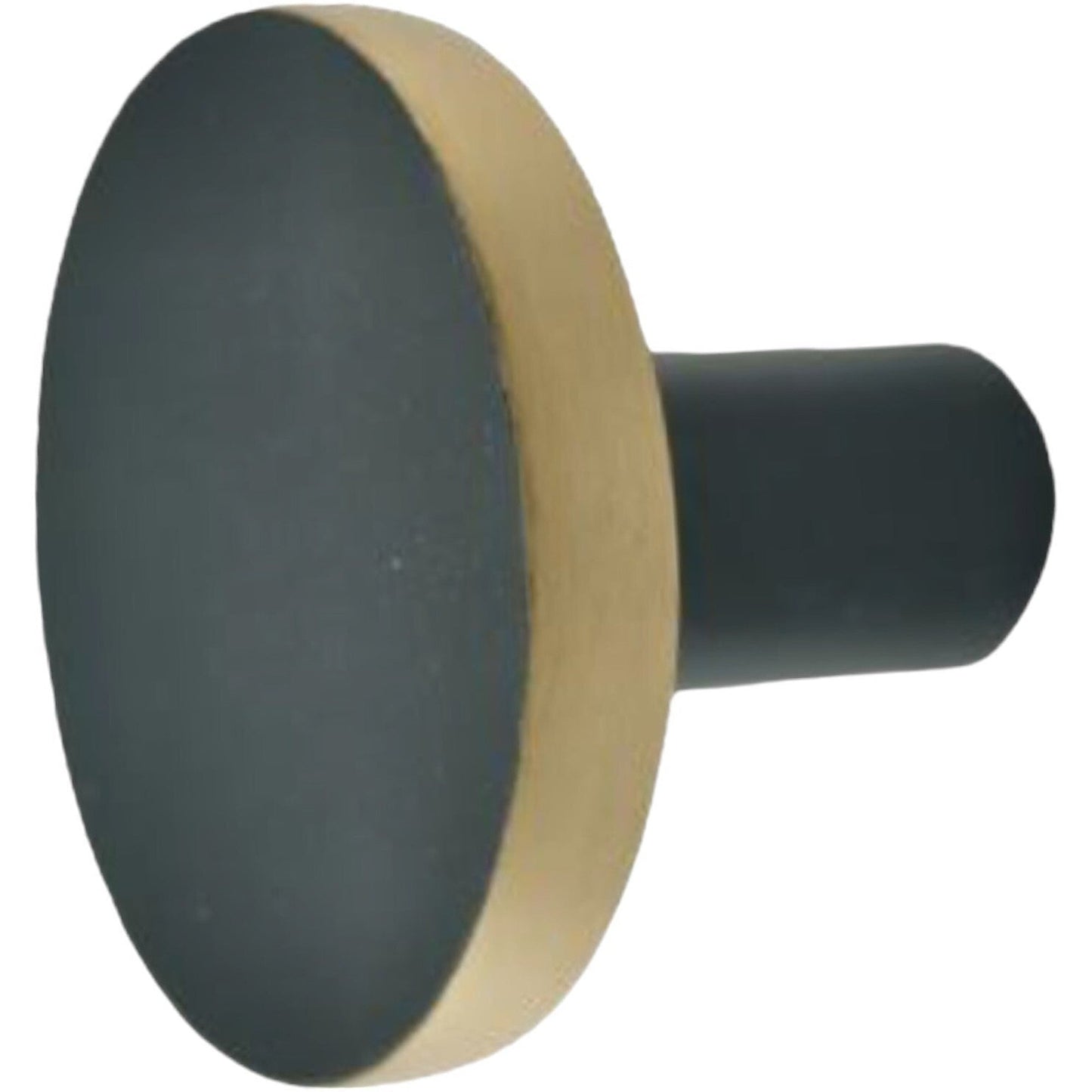 Brass Knob, Matt  Black, 1.2 in