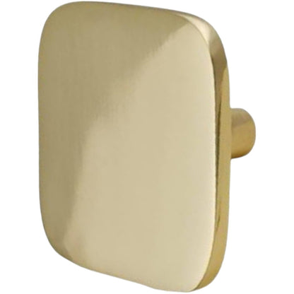 Brass Knob, Polished Brass, 1.6 in