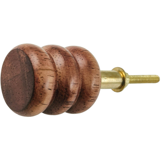 Wood Knob, Natural, 1.2 in