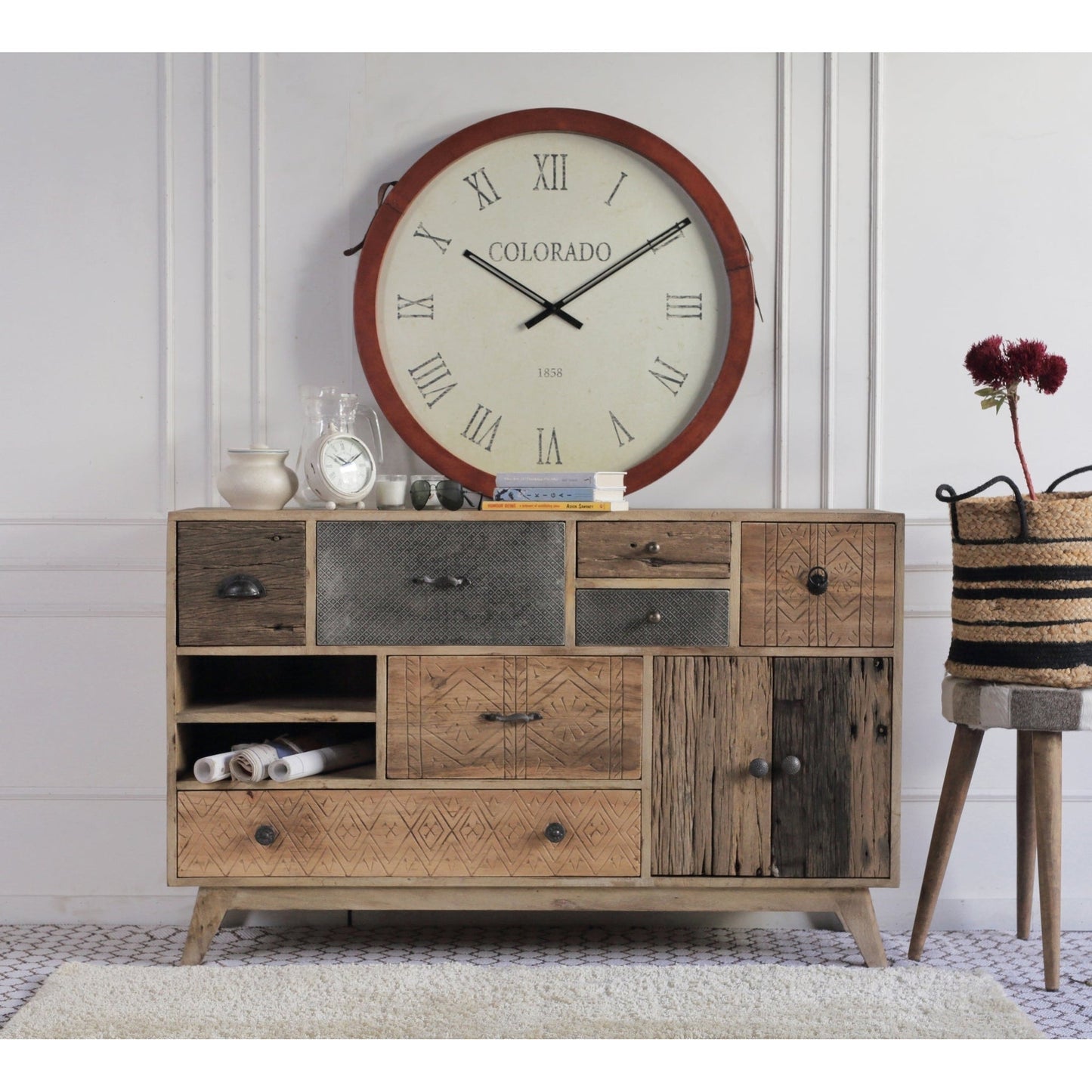 Mango Wood Multidrawer Chest, in Toronto Showroom