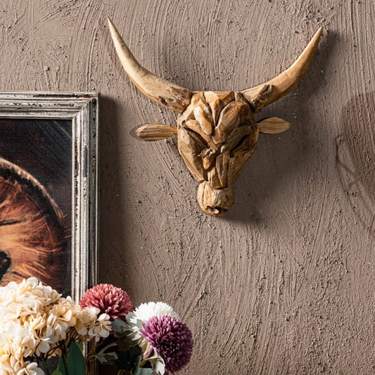 Reclaimed Wooden Wall Decor, Cow