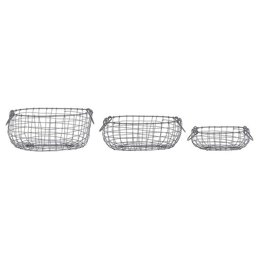 Wire Basket Oval Set/3 S