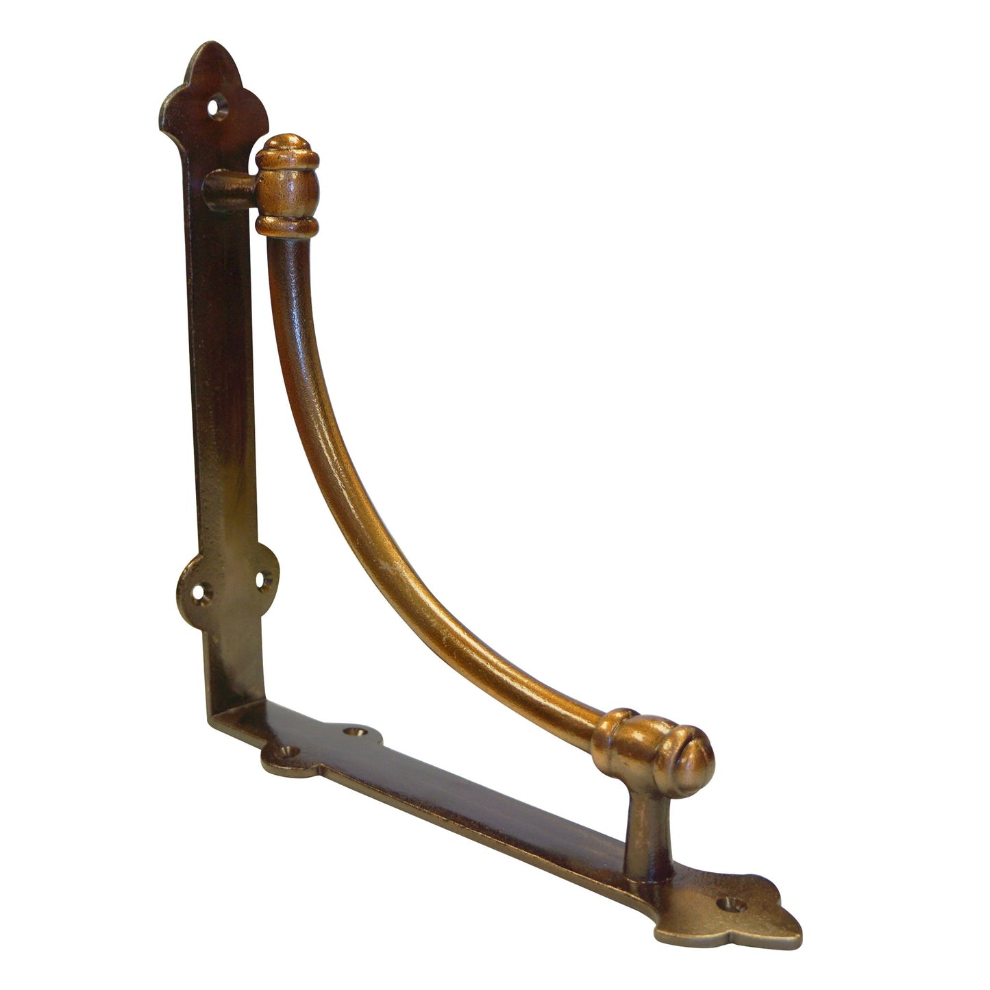 Slim Halfround Bracket, 9.6 inch, Copper Finish