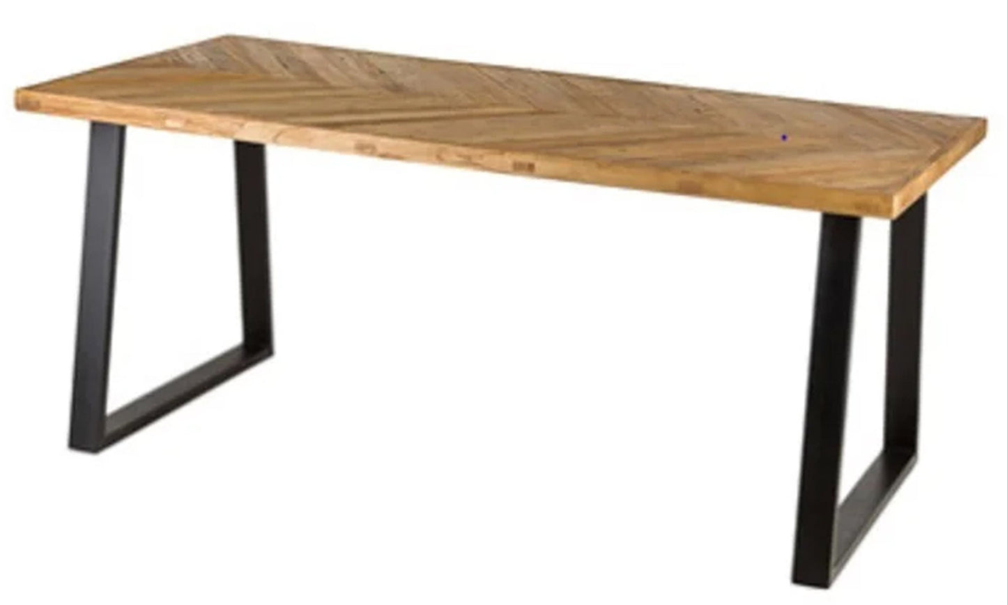 Dining Table, Recycled Old Elm, Natural, 35% Off