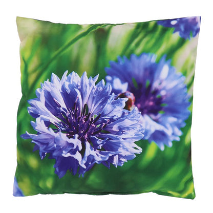Outdoor Cushion With Purple Flower S