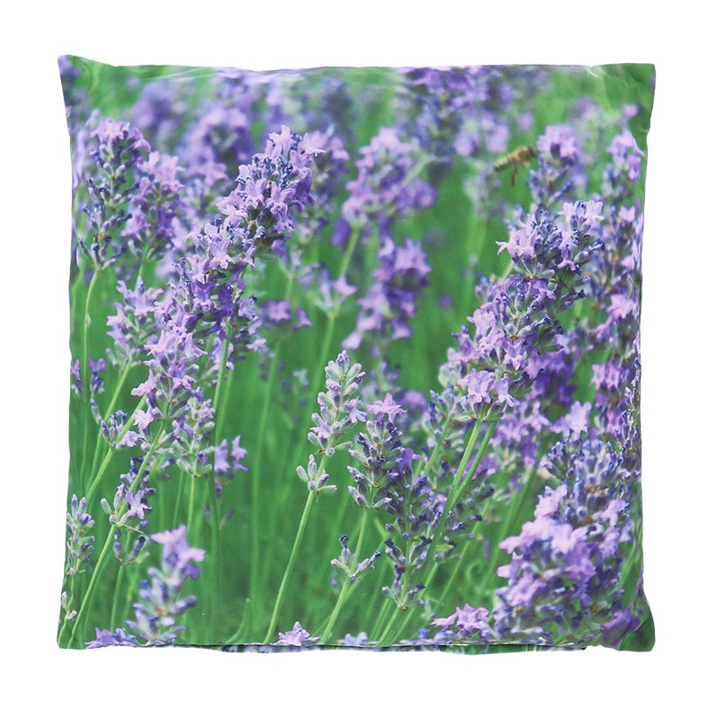 Outdoor Cushion With Purple Flower L