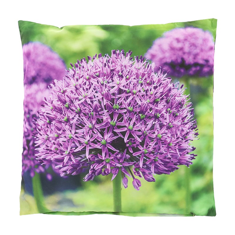 Outdoor Cushion With Purple Flower L