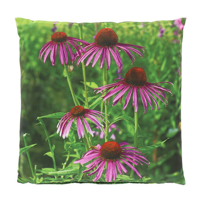 Outdoor Cushion With Purple Flower L