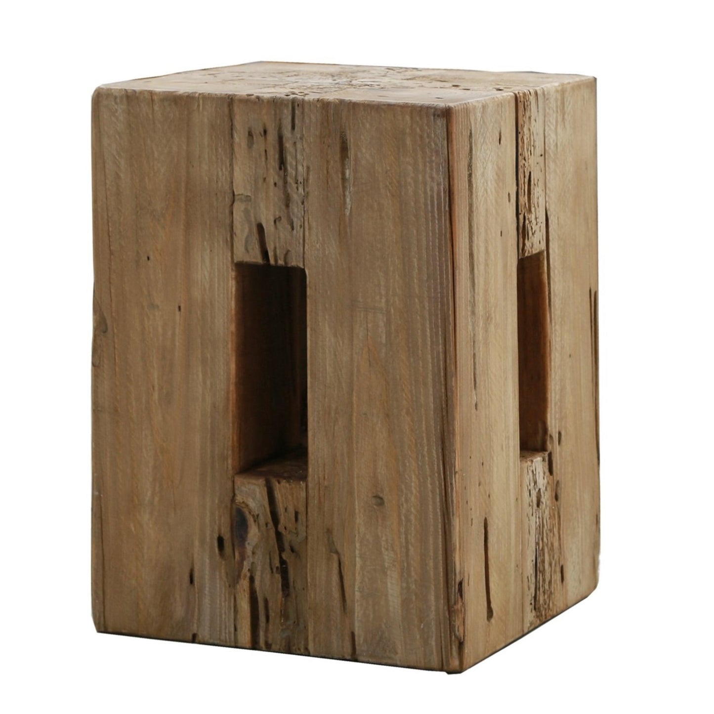 14% Off, Recycled Wooden Ottoman Stool
