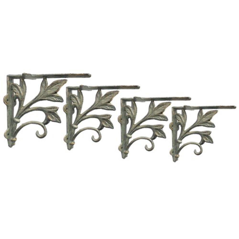 3 Leaf Bracket, Verdigris