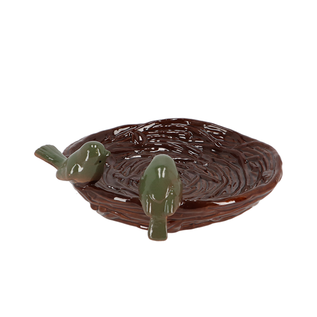 Ceramic Nest Shaped Bird Bath