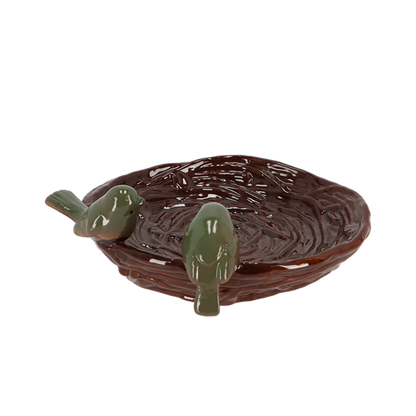 Ceramic Nest Shaped Bird Bath