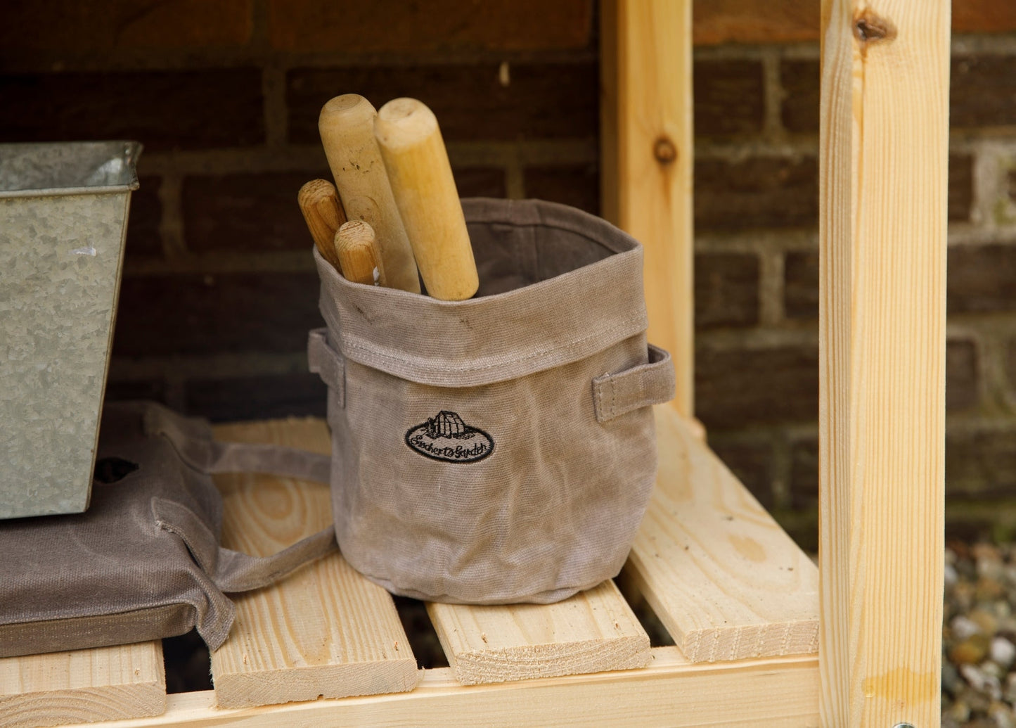 Waxed Canvas Storage Container S