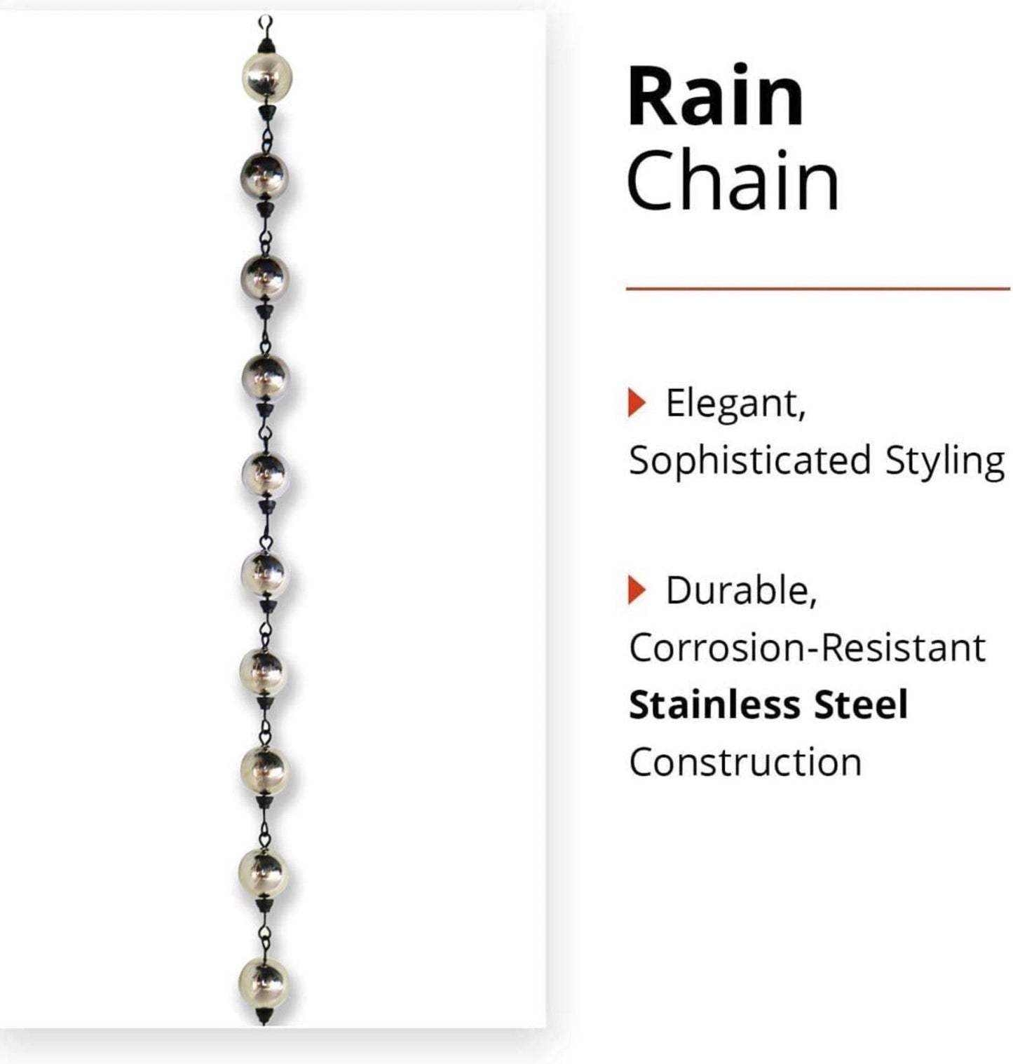 60% Off, Stainless Steel Decor Chain/Rain Chain