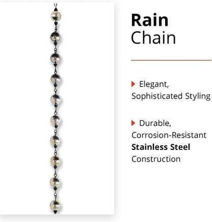 60% Off, Stainless Steel Decor Chain/Rain Chain