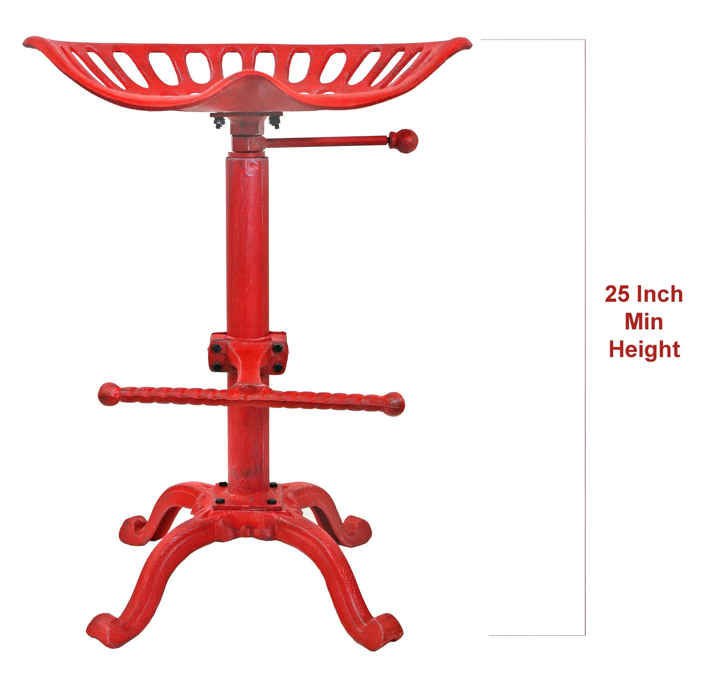 Tractor Seat Stool Red