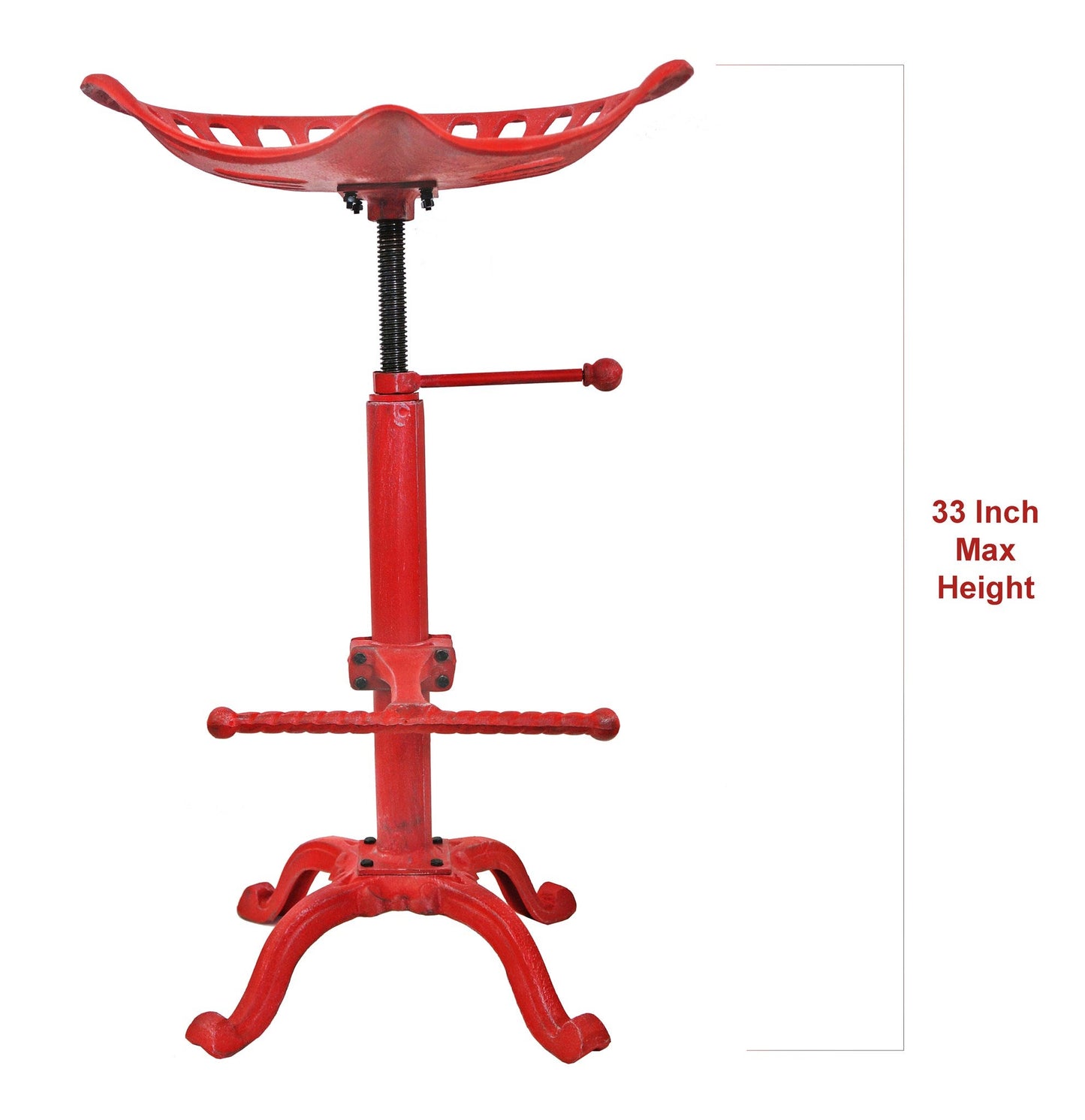 Tractor Seat Stool Red