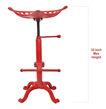 Tractor Seat Stool Red