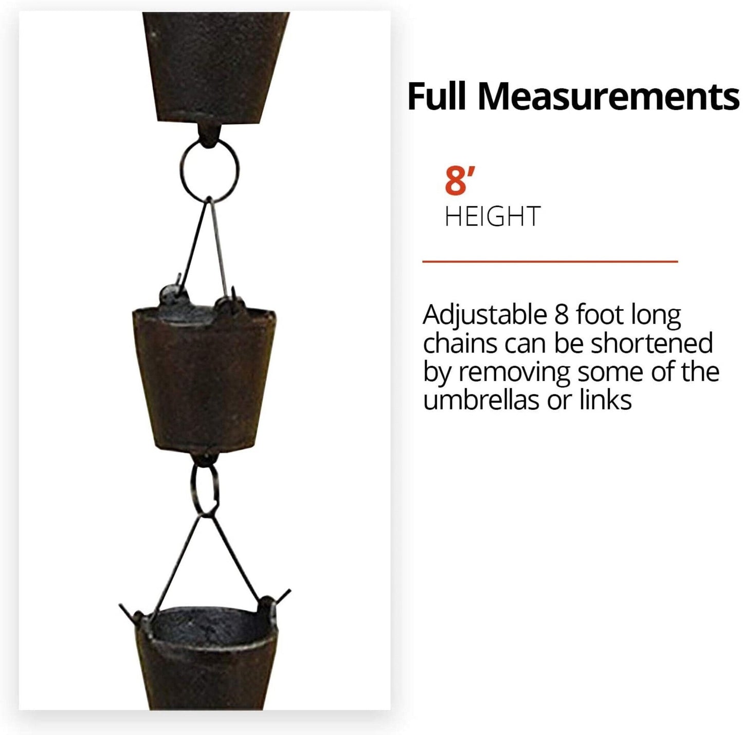 Bucket Cast Rain Chain