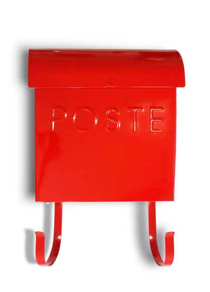 Euro Mailbox Red  With POSTE