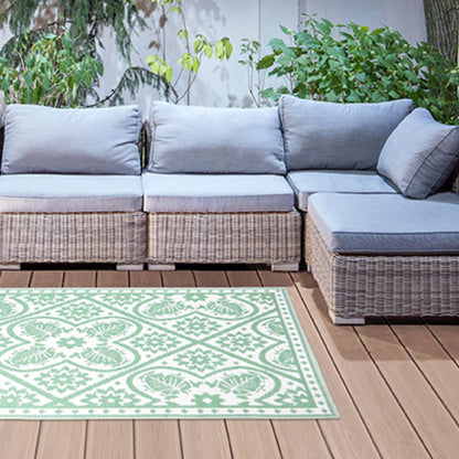 Outdoor Rectangular Leaves Carpet