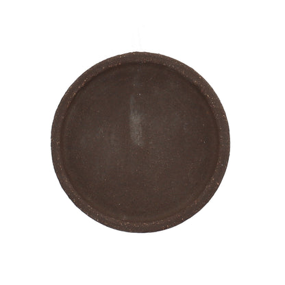 Saucer Unglazed Brown 3.6 in