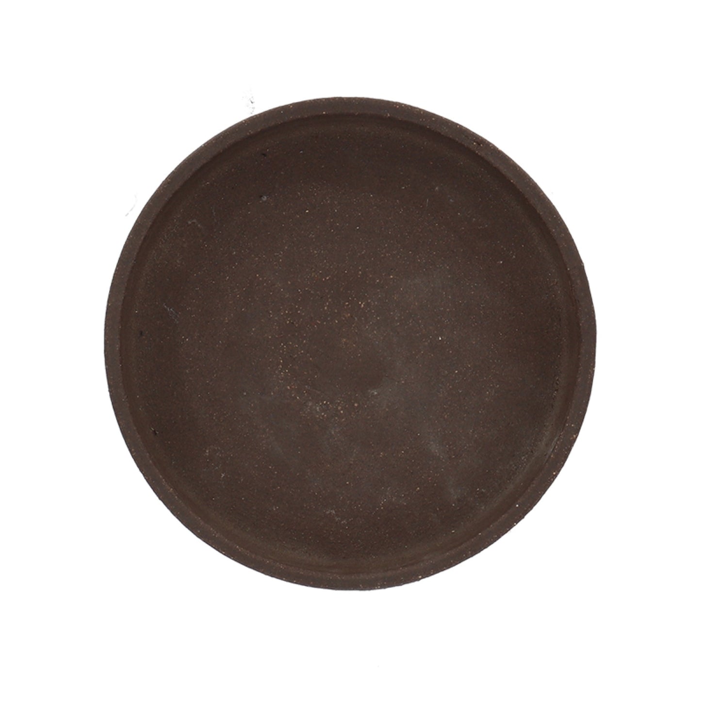 Saucer Unglazed Brown 6 in