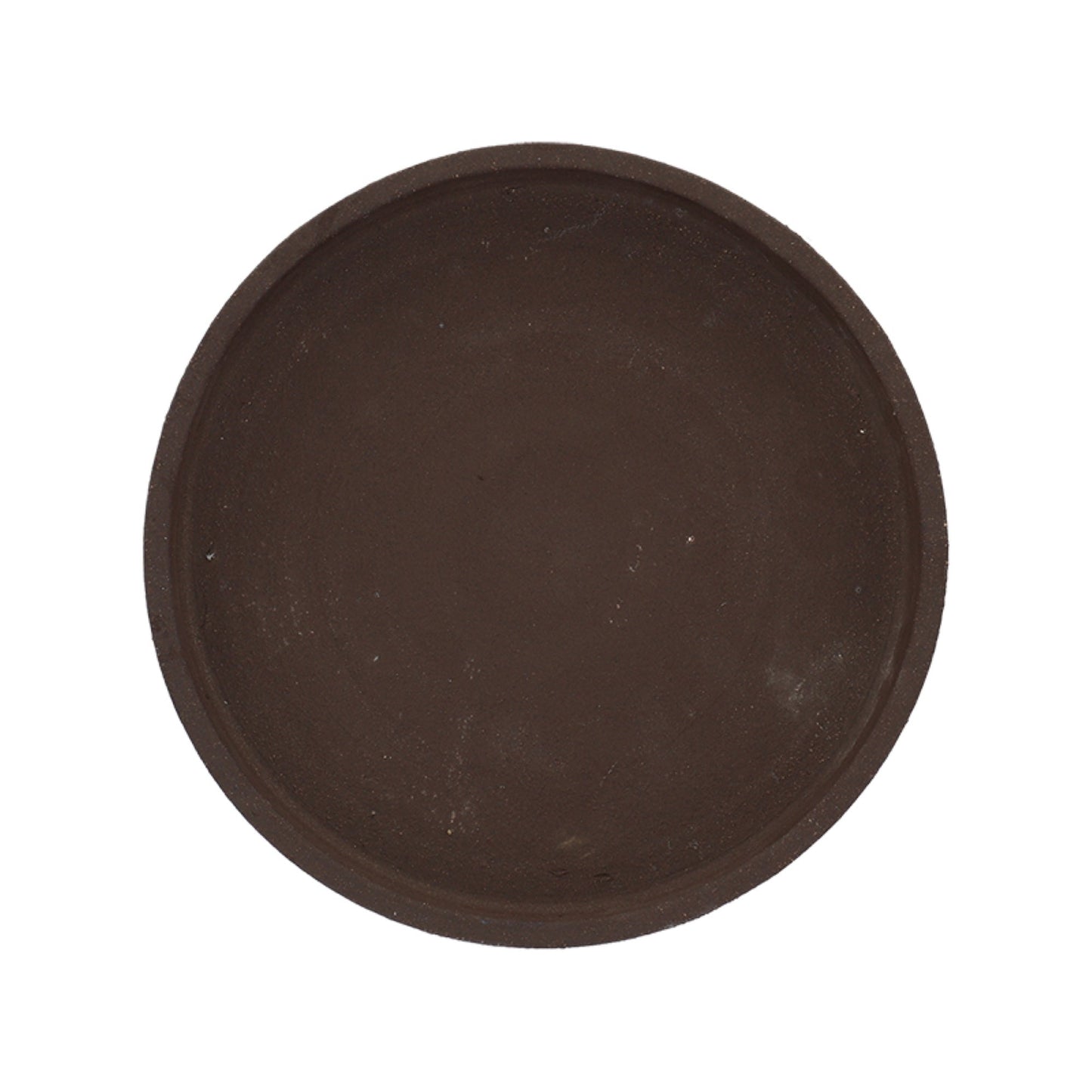 Saucer Unglazed Brown 9.9 in