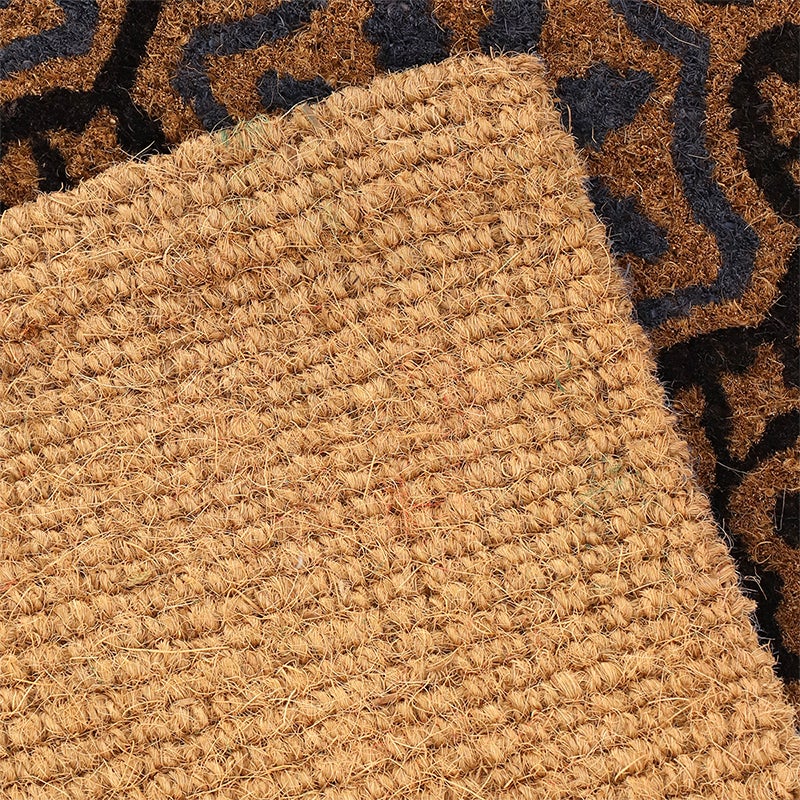 Doormat 100% Coir Tiles With Rosettes