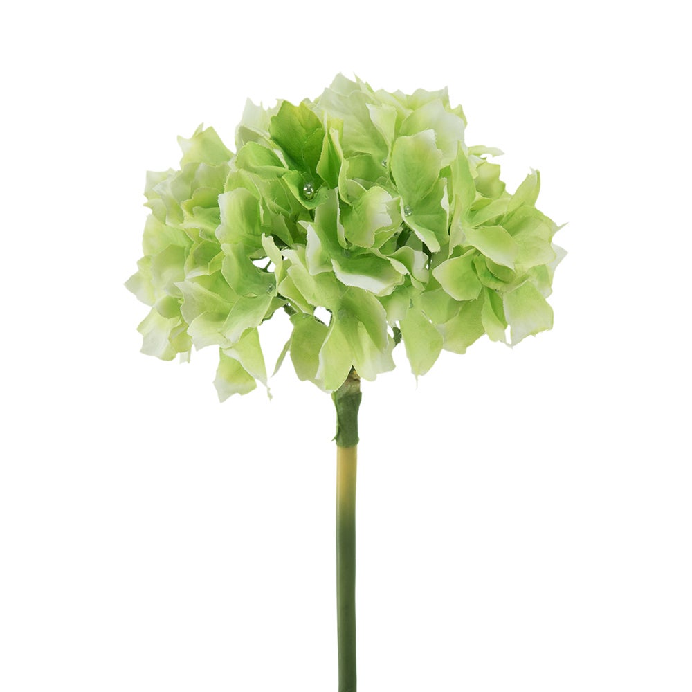 Artificial 14" Hydrangea, Green