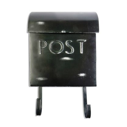 Black Rustic Euro Mailbox POST